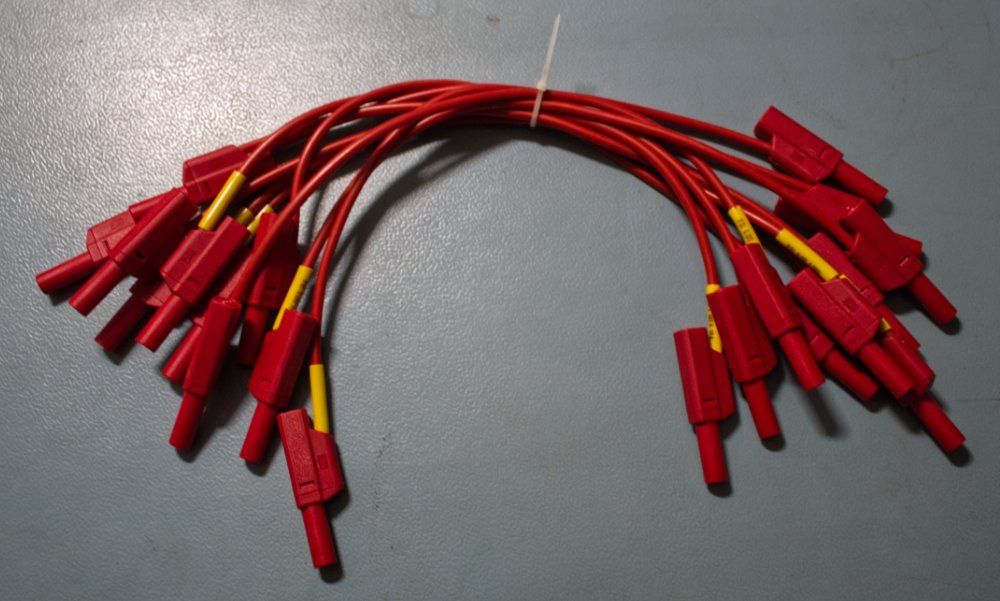 Cavi: 10Stk. Laborkabel mit Sicherheitssteckern - 25cm - Rot – Nuovo (secondo la descrizione) da Zürich venduto da mac_l2k9