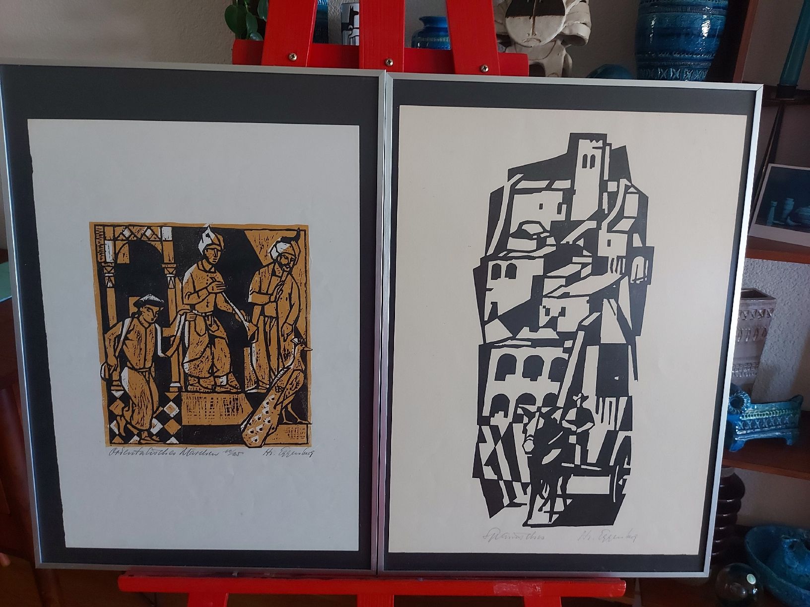 Gravures sur bois: 2x Hans Eggenberg Holzschnitt – D'occasion à Ostermundigen par son_vd9k