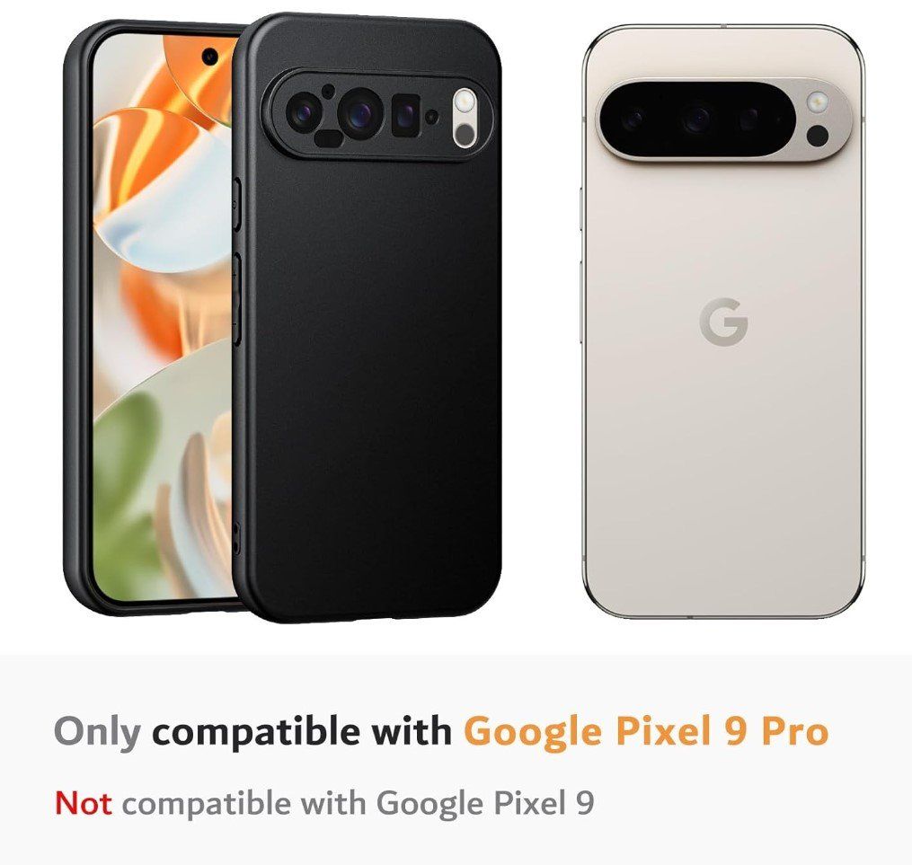 Google Cover & Protezioni schermo: Google Pixel 9 Pro Hülle Case black matt TPU dünn weich – Nuovo e nell'imballaggio originale da Rorschacherberg venduto da elektrofreak 6