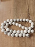 1 Strang natürliche weiße Howlith-Steinperlen 10 mm