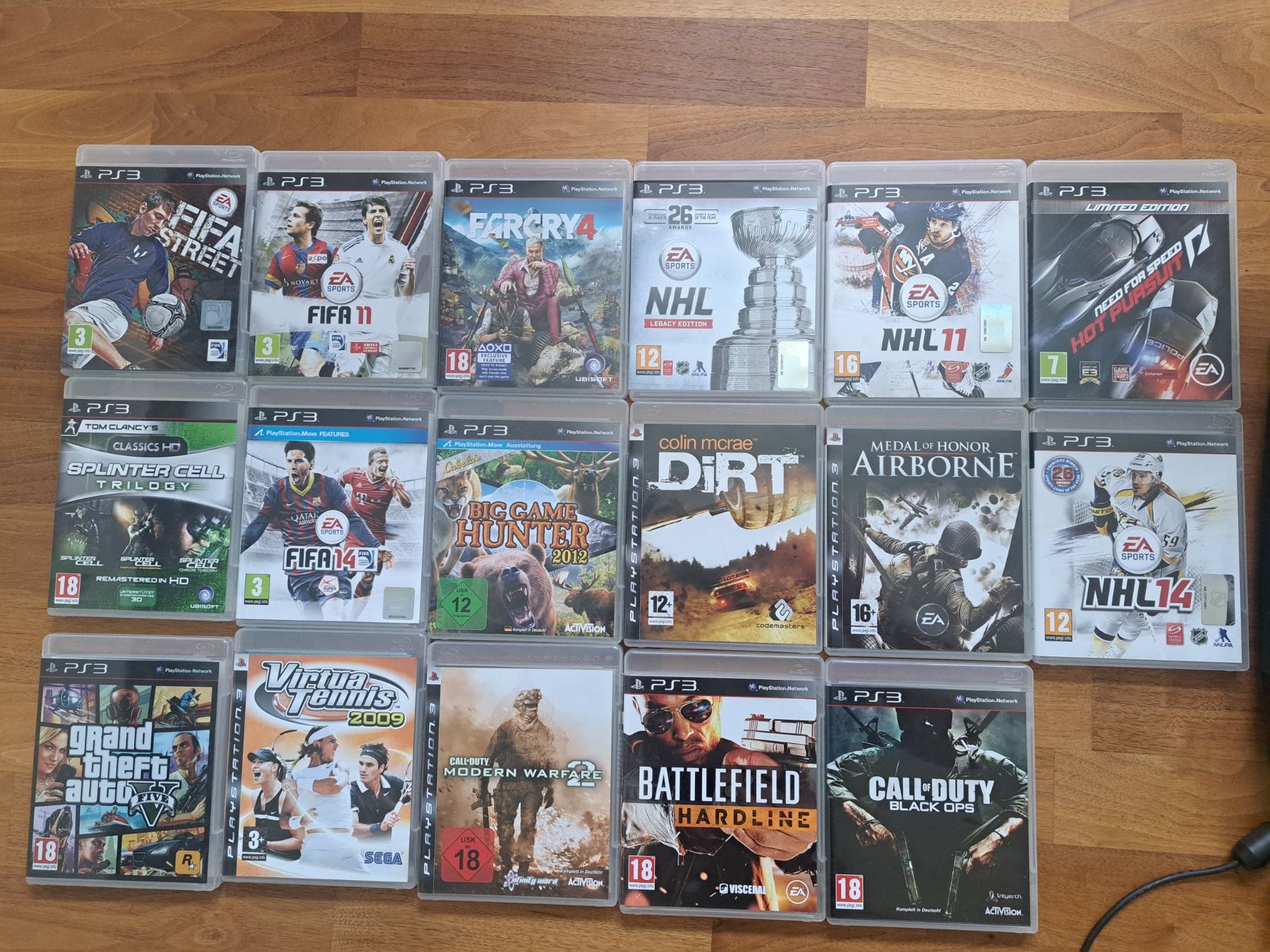 Sony Konsolen: Playstation 3 mit 17 Games – Gebraucht aus Seewis Dorf von Tini03 1