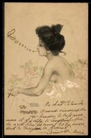 Raphael Kirchner: Junge Frau mit entbl