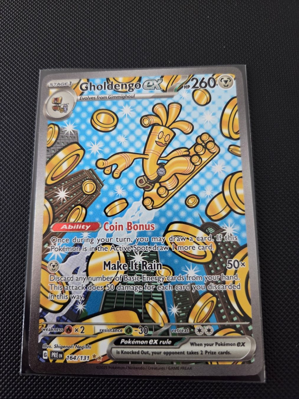 Pokémon Carte collezionabili: Gholdengo Ex #164 2025 Pokemon Pre Prismatic Evolutions – Usato da Luzern venduto da heini81