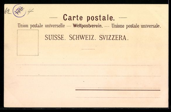 Ansichtskarten: Litho Geneve, Exposition Nationale Suiss – Gebraucht aus Berlin von bartko-reher 1