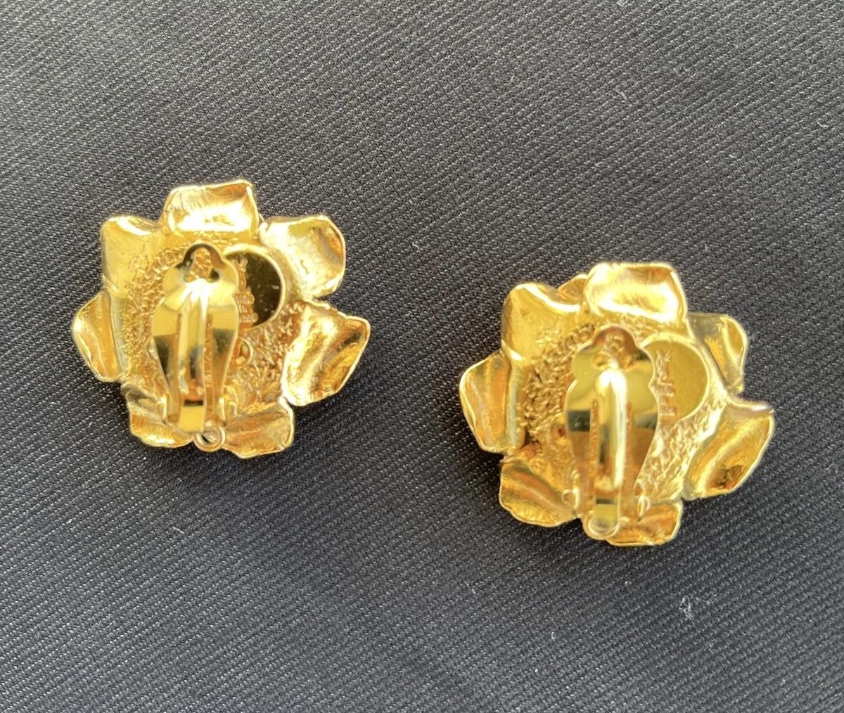 Saint Laurent Orecchini pendenti & Orecchini a lobo: YSL Ohrclips vergoldet – Usato da Widen venduto da evce1318 2
