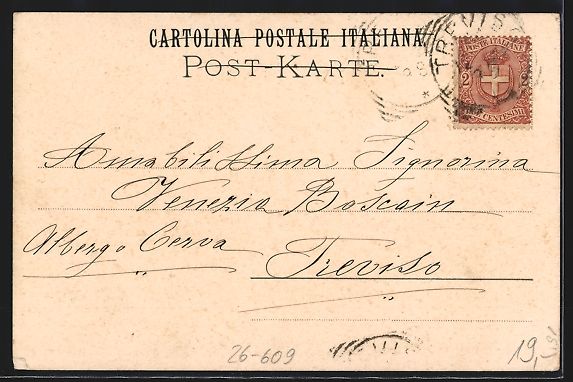 Cartoline postali: Handgemalt: Dame liest einen Brief, Juge – Usato da Berlin venduto da bartko-reher 1