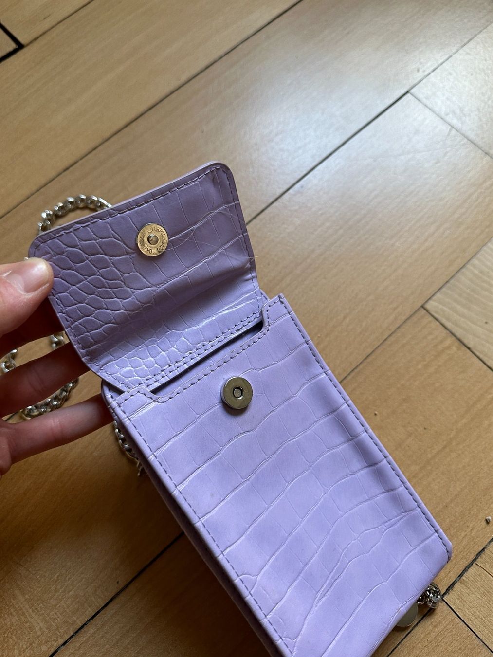 Borse da donna: Handytasche flieder in Kroko-Optik – Usato da Zürich venduto da Diazaio 2