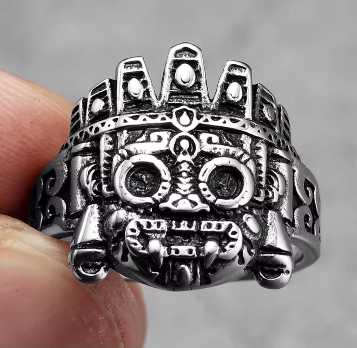 Anelli: Skull Men Rings from Stainless Steel – Nuovo e nell'imballaggio originale da Aarburg venduto da StavFashion 2
