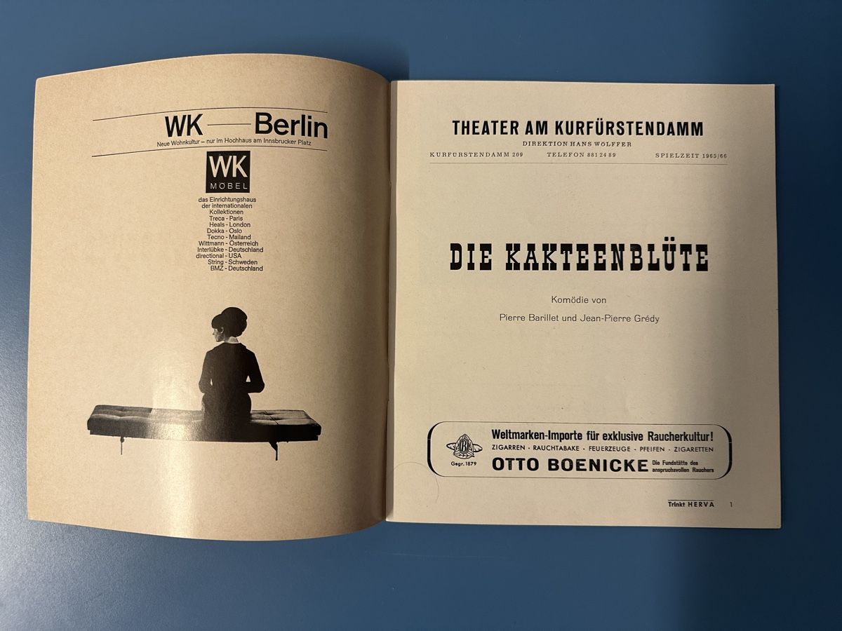 Documenti: 3 Theaterprogrammhefte Berlin 1965/66 – Usato da Flaach venduto da Hardrain 5
