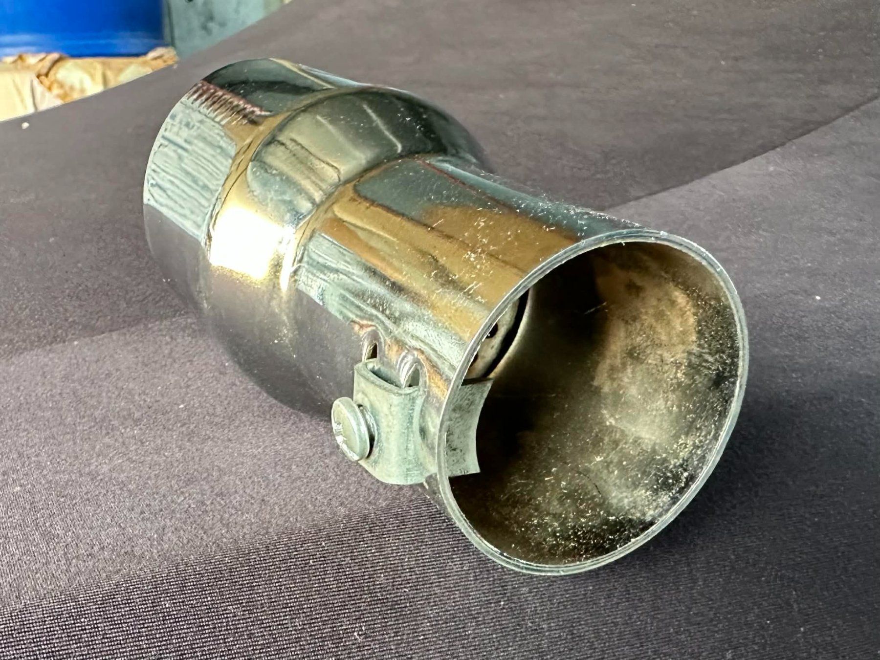 Sistemi di scarico: Universal Endrohr Auspuffblende – Nuovo (secondo la descrizione) da Ried-Brig venduto da V8_Andy 3