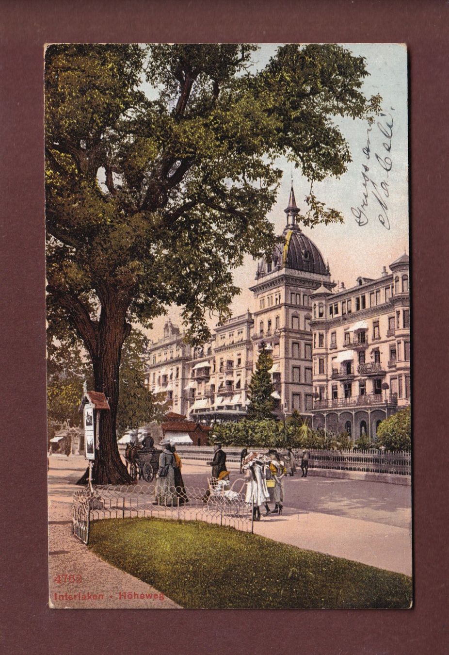 Cartes postales: INTERLAKEN - Höheweg - 1909 – D'occasion à Pully par nicecards-shop
