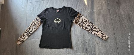Harley-Davidson Shirt Grösse L mit Tattoo Ärmel Look