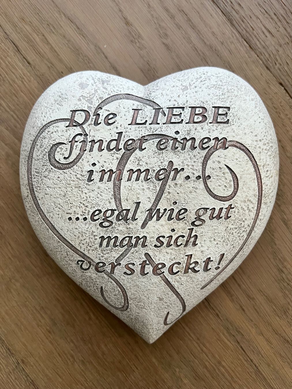 Alle Dekorationen: Grosses Dekoherz mit Spruch Liebe – Gebraucht aus Uitikon Waldegg von _s_u_n_