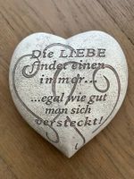 Grosses Dekoherz mit Spruch Liebe