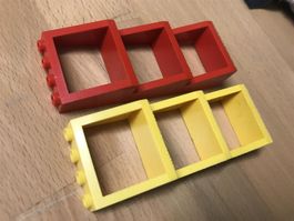 LEGO 6x Windschutzscheibe 2x4x3 (2352)