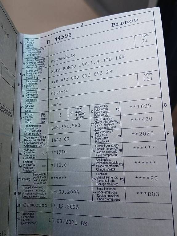 Automobili: Alfa romeo 156 Q4 – Usato da lodrino venduto da garage_brunelli_sagl 1