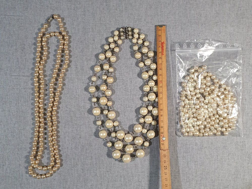 10m/Roll 8mm Guirlande Perle Acrylique Collier chaîne Bobine Perles Fleurs Wedding mariée Party Decoration (Blanc