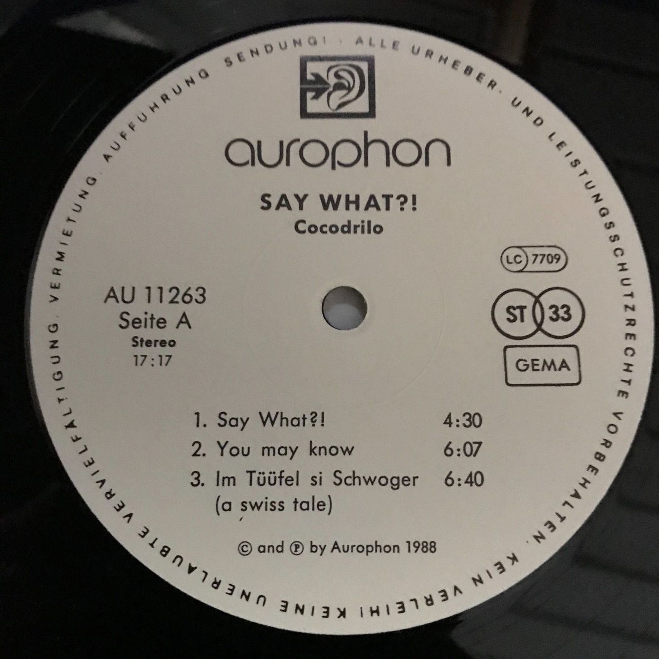 Dischi in vinile: Cocodrilo - Say What!? – Usato da Aesch BL venduto da BlueMusicRecords 2
