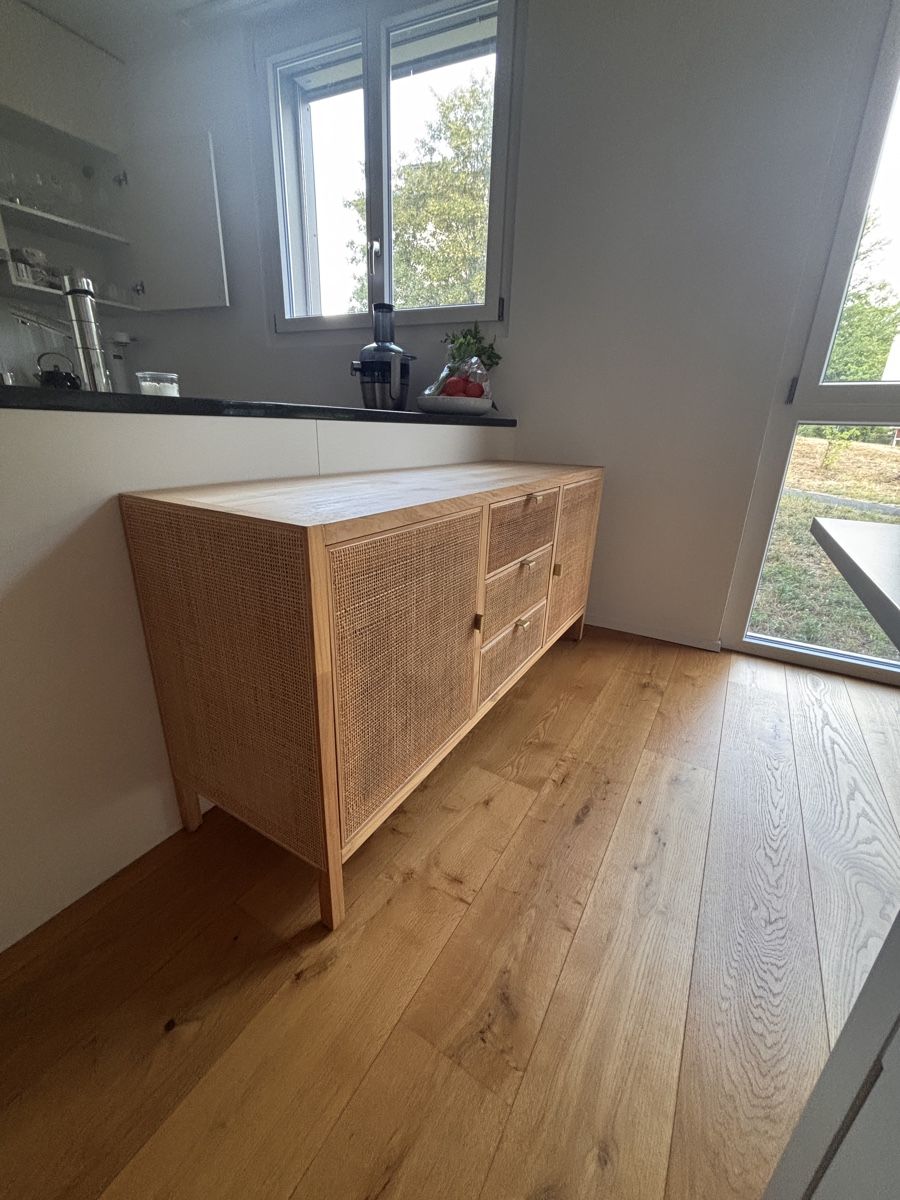 Commodes: Rattan Kommode Sideboard Echtholz – D'occasion à Kreuzlingen par leo_c9x2 1