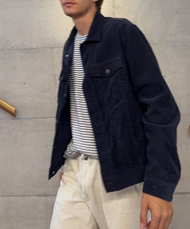Herren Jacke dunkelblau Kord Grösse M guter Zustand