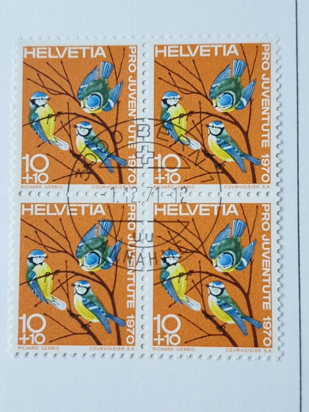 Alle Briefmarken: (295) Pro Juventute 1970 4er Blöcke – Gebraucht aus Schwarzhäusern von Inot3 2