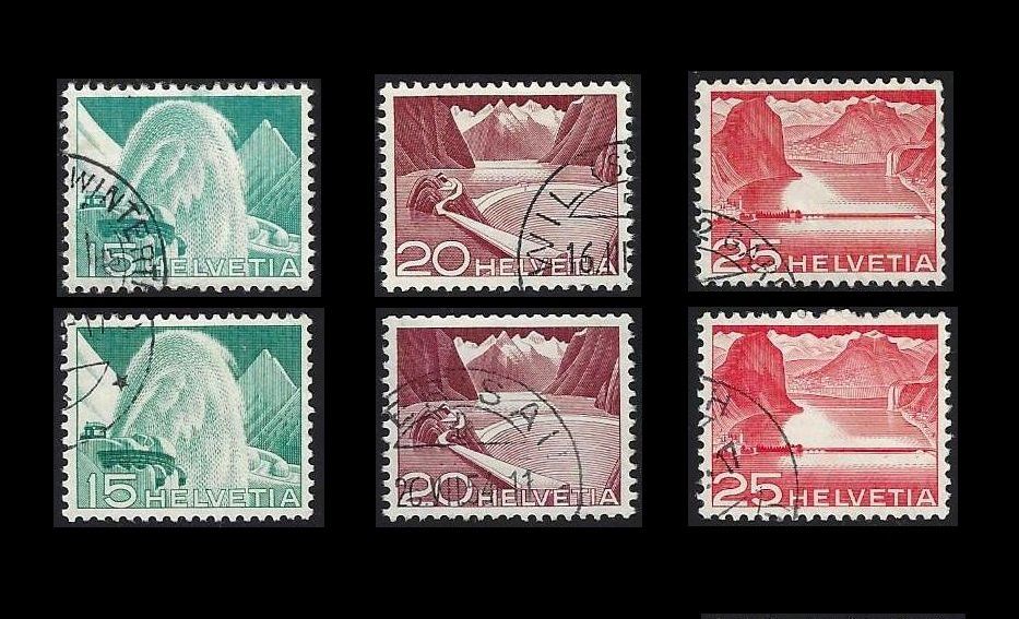 Tutti i francobolli: 1949 Technik und Landschaften, schön gestempelt – Usato da Baar venduto da miam8 2