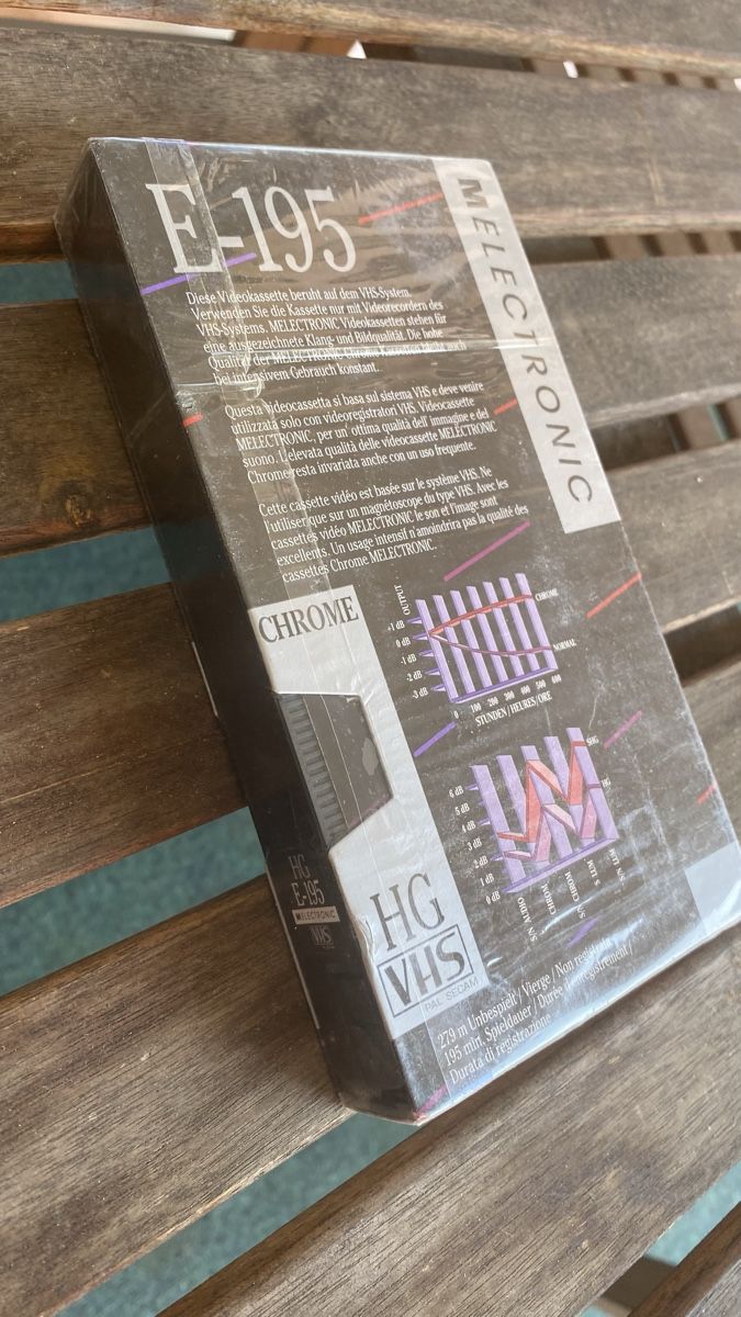 Cassette vuote: MELECTRONIC E-195 High Grade VHS Kassette - Neu & OVP – Nuovo (secondo la descrizione) da Zürich venduto da Timi80 2