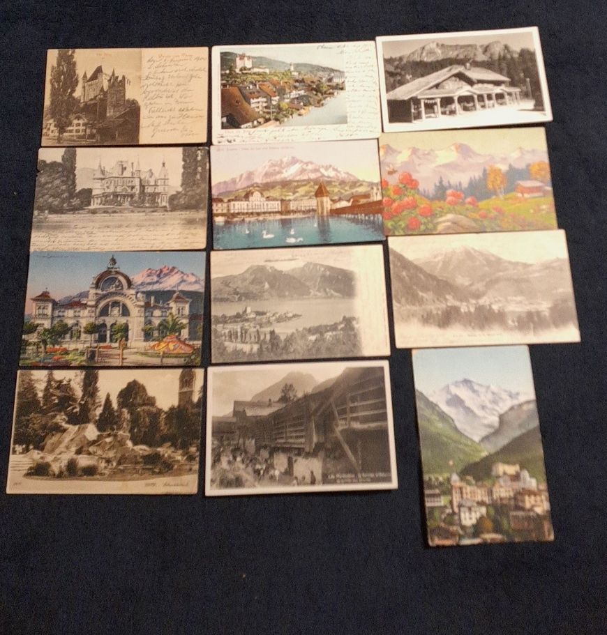 Ansichtskarten: Sammlung Postkarten Schweiz 100 Jahre +    – Gebraucht aus oekingen von beauty1964