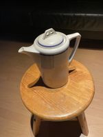 Alte Hutschenreuther Kaffeekanne um 1910/20 Blau/Goldrand