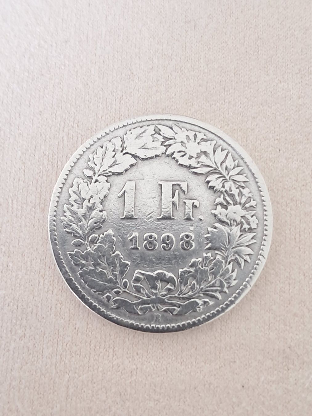 Alle Münzen: 1 Fr. Silbermünze, Jahrgang 1898 – Gebraucht aus Diegten von mar_2w8m