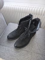 Schwarze Winterstiefel, gefüttert, Grösse 40, Top Zustand