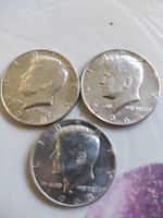 3 monnaies Half Dollar kenedy1968