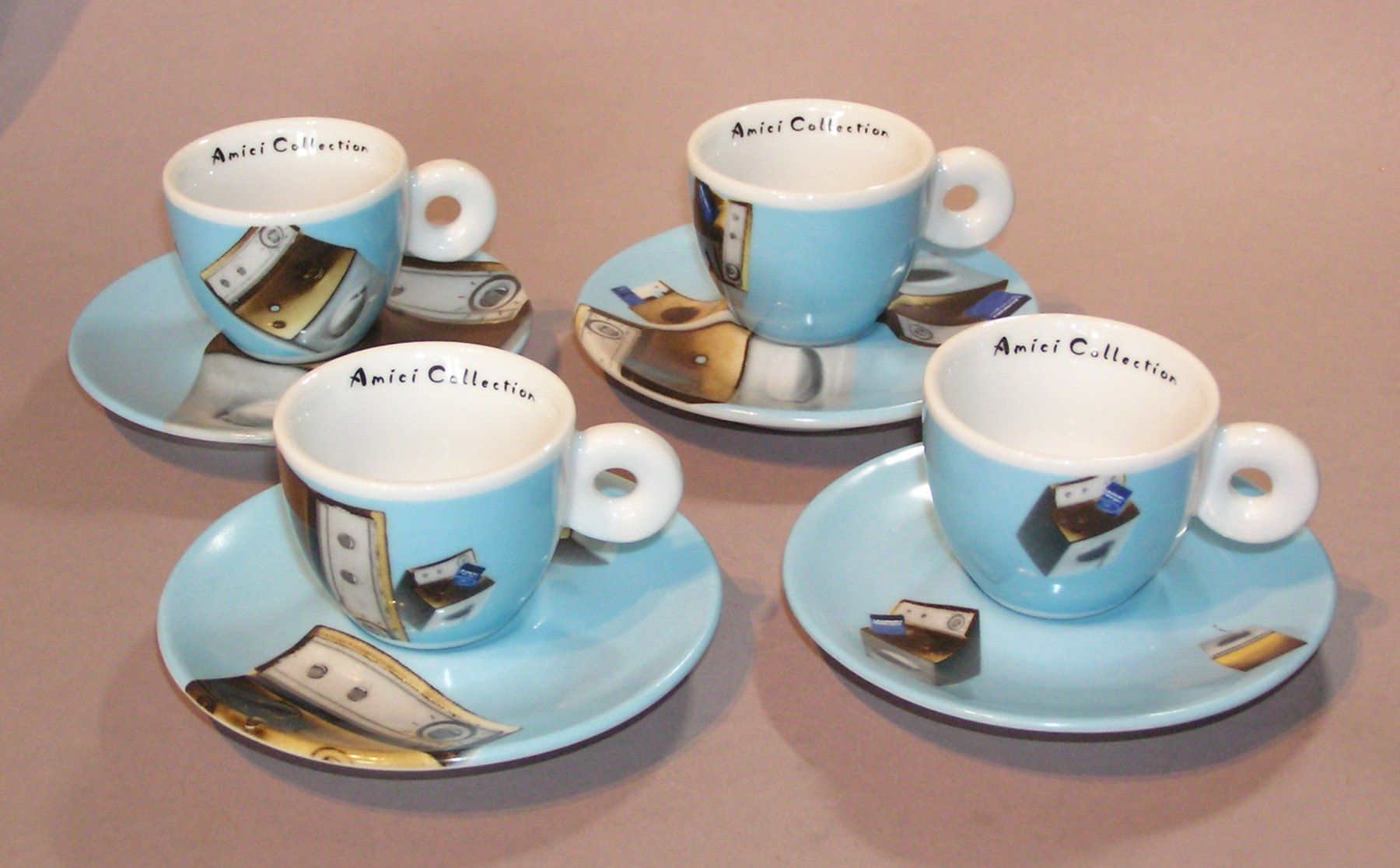Amici Tazze: 4 ESPRESSOTASSEN AMICI COLLECTION 2002  NORMA JEANE – Usato da Grenchen venduto da Antique-hunter 5
