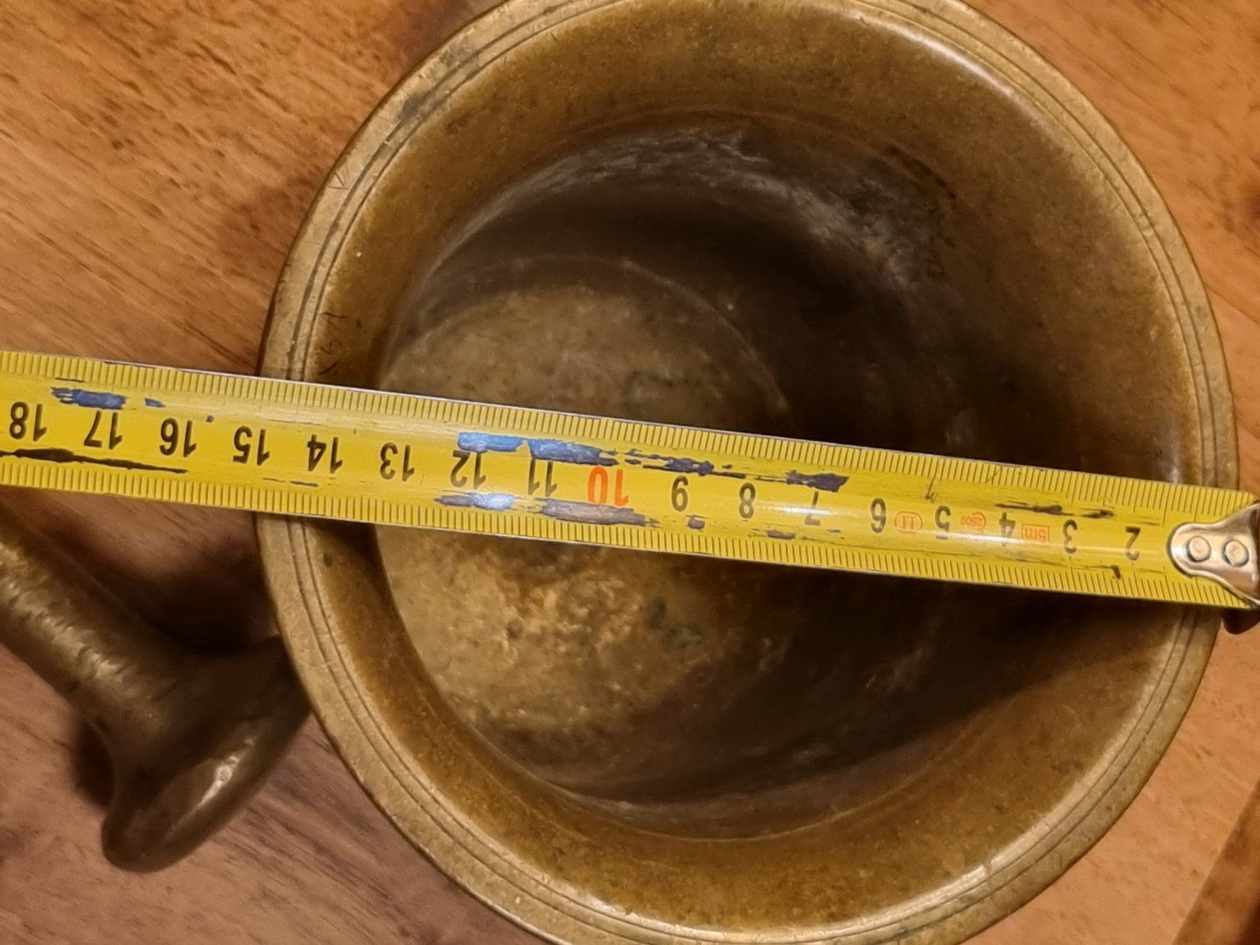 Altro per cucinare: Antiker Mörser Messing mit Stößel massiv – Usato da Scharnachtal venduto da devin03 4