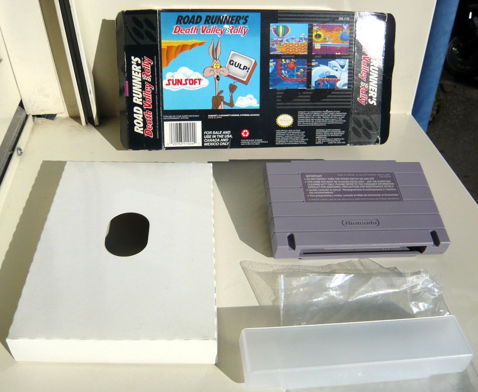 Nintendo Giochi: SNES: - Road Runner's Death Valley Rally, avec Boîte – Usato da Onex venduto da Jaguar1986 4
