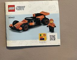 Lego race car orange 