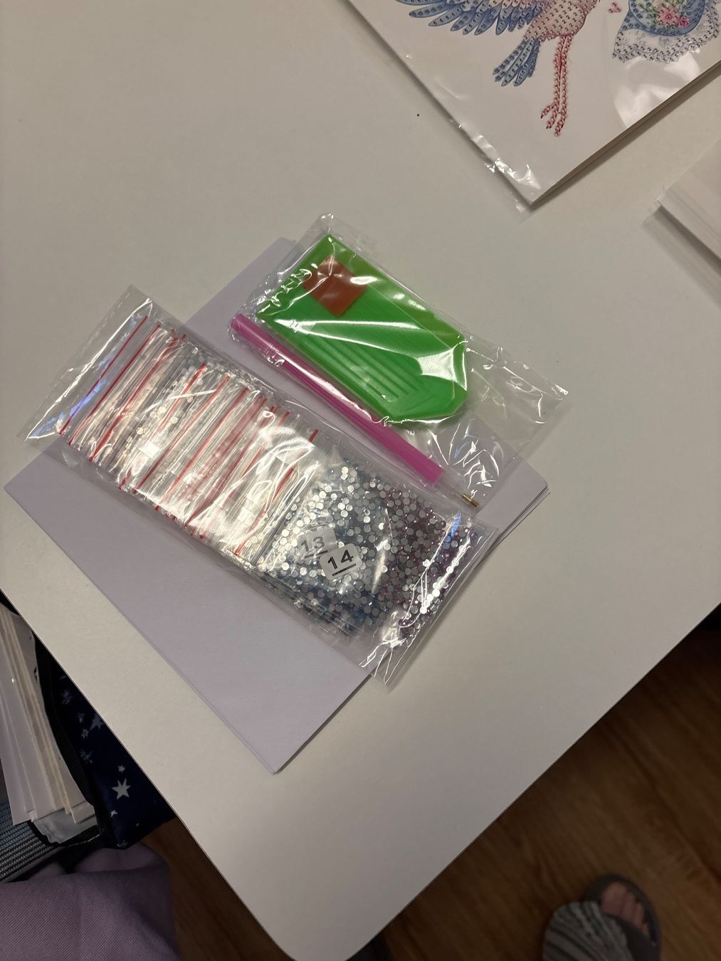 Bastelsets: Diamant Paiting Karten Geburt – Neu und originalverpackt aus Amriswil von SCHLOSSGEISTLI 2