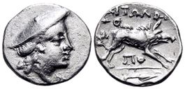 AITOLIA, Aitolian League silver Triobol