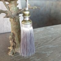 🐸 10 x WUNDERSCHÖNE SILBER QUASTE TASSEL ANHÄNGER HOUPPE