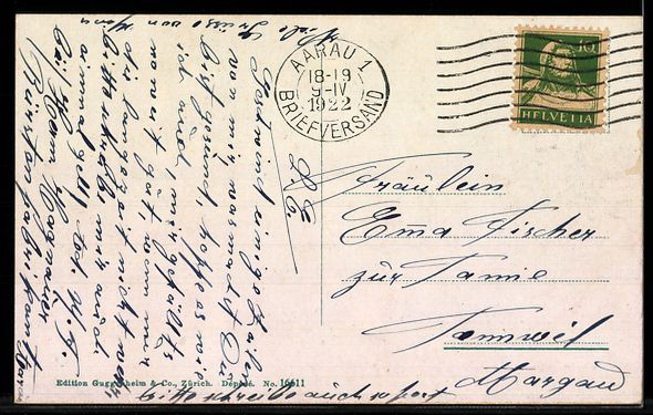 Cartoline postali: AK Aarau, Panorama der Stadt – Usato da Berlin venduto da bartko-reher 1