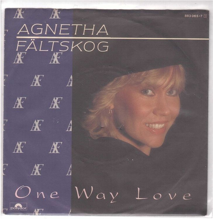 Dischi in vinile: Agnetha Fältskog  --  One way love  Single7 – Usato da Rheinau venduto da thespecials