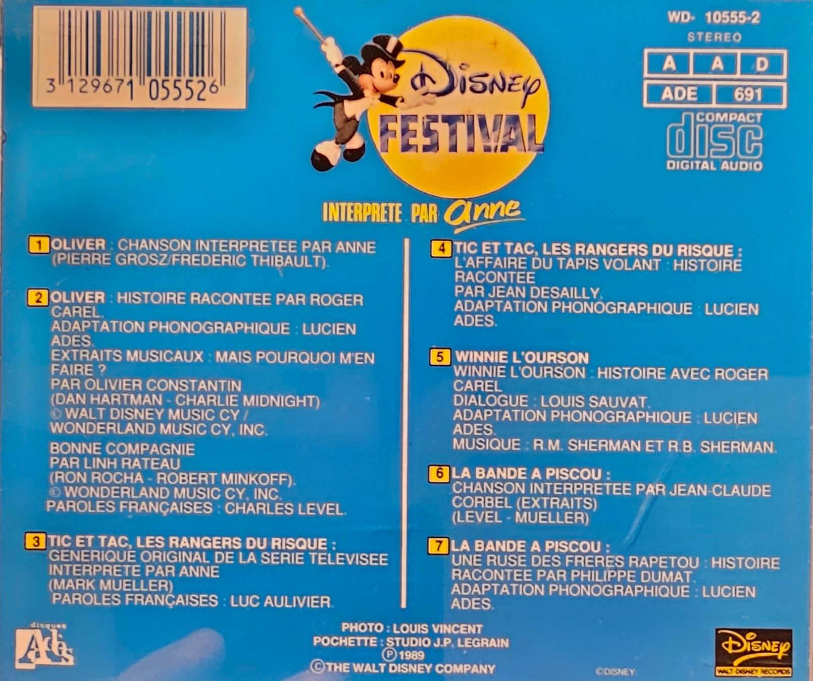 CDs: Various – Disney Festival – D'occasion à Wahlen b. Laufen par Cg10 1