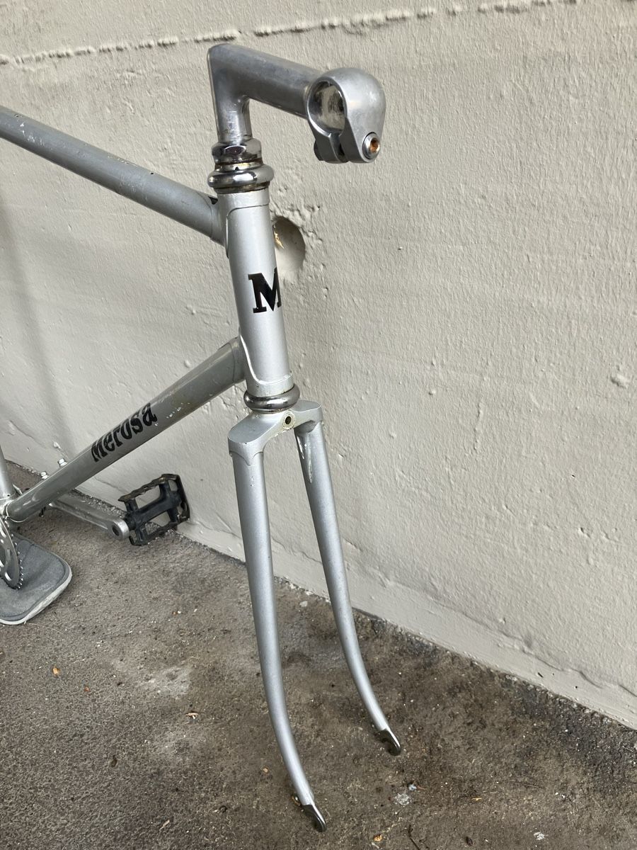 Biciclette: Merosa Rennrad Teamrahmen Frameset mit Kurbelsatz – Usato da Bern venduto da stuggeli11 4