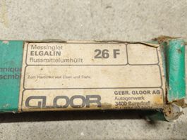 Gloor Messinglot Flussmittelumhüllt, elgalin 26 F