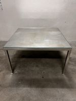 Couchtisch mit Glasplatte, handgefertigt versilbert TOP!!!