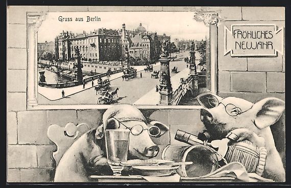 Cartoline postali: Grusskarten-AK Berlin, Ansicht vom Schlo – Usato da Berlin venduto da bartko-reher