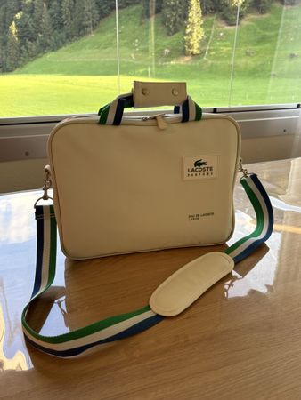 Laptoptasche LACOSTE Tasche cremefarben 