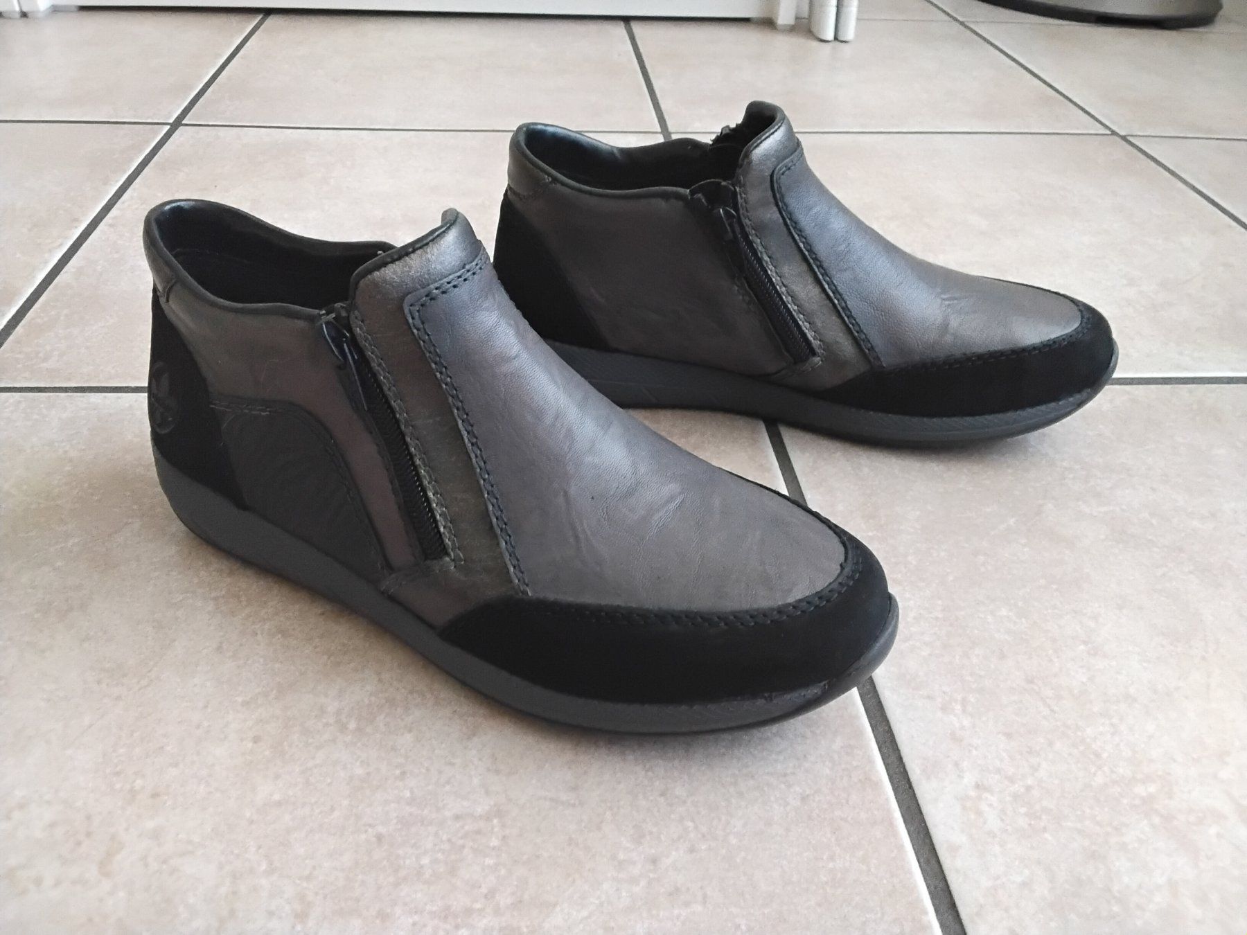 Rieker Damenschuhe: Bottines d'hiver grises, pointure 38 - Rieker – Neu (gemäss Beschreibung) aus chêne-bourg von patty190 2