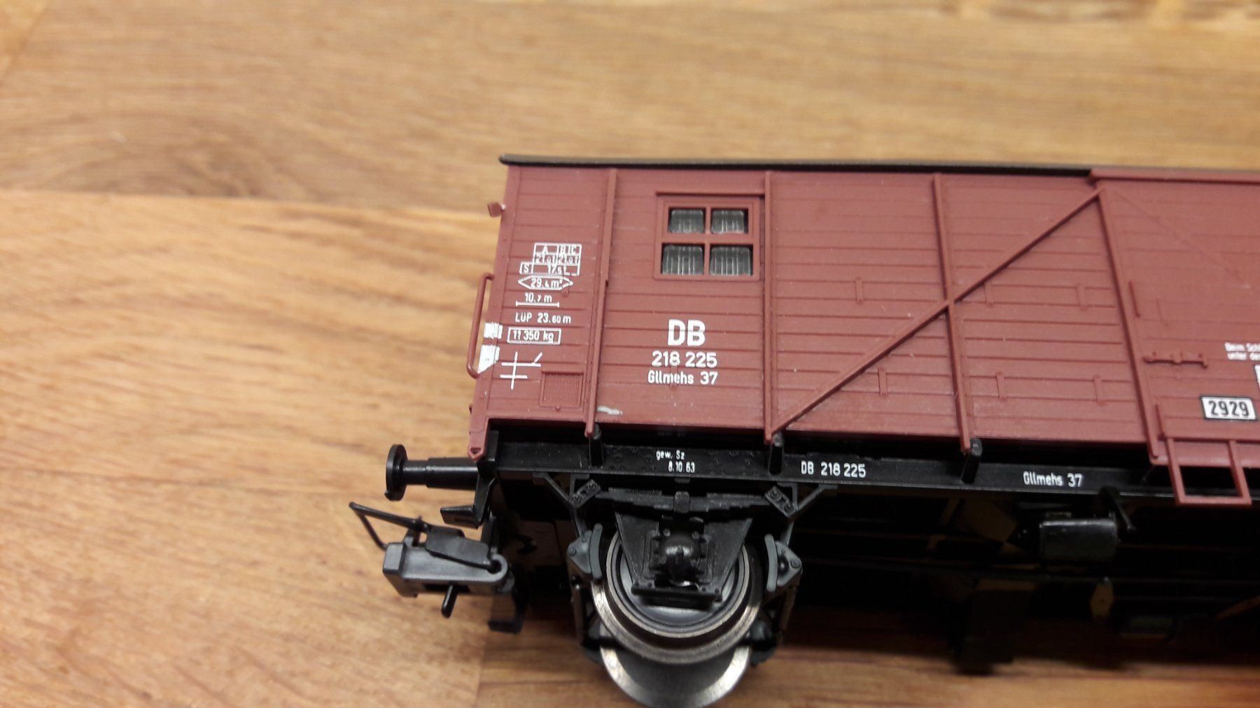 Modellini di ferrovie: Röwa ? HO DC : DB double-wagon couvert "Gllmehs" – Usato da Buttes venduto da Cafe2005 6