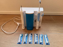 Oral-B OxyJet Munddusche + 6 Aufsätze, sehr guter Zustand